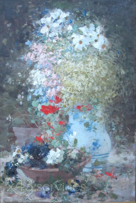 Nicolae Jon Grigorescu - Blumen - Flowers - zum Schließen ins Bild klicken